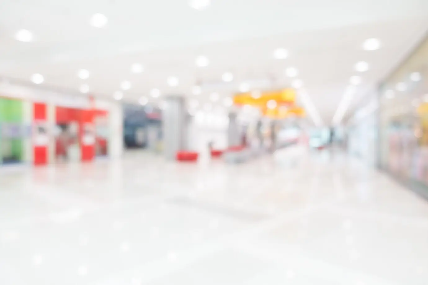 Abstrakte Unschärfe eines Einkaufszentrums